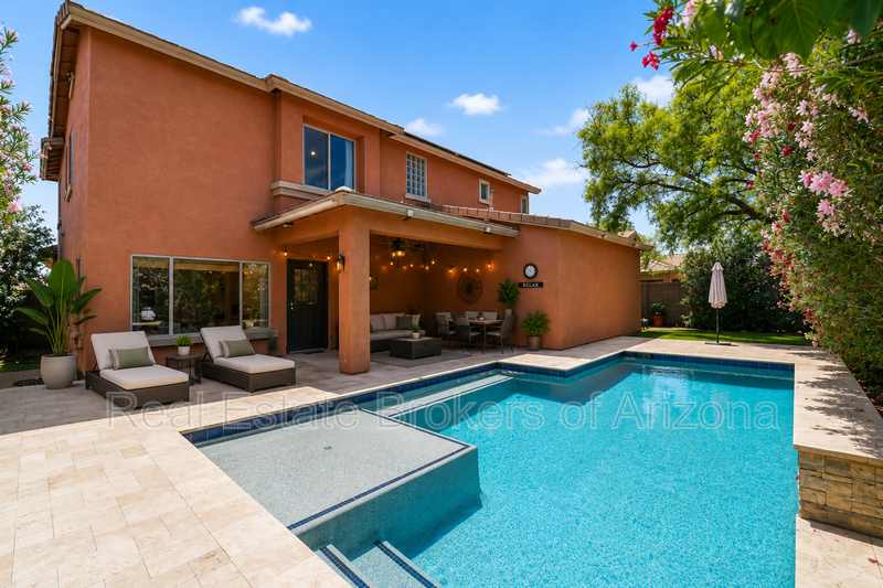 Luxury Gilbert Rental | Pool, 4-Car Garage, Solar + BBQ Setup property image